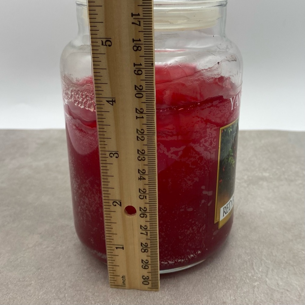 Yankee Candle Red Berry And Cedar 22 Oz Holiday Christmas Partially Used - Picture 7 of 9